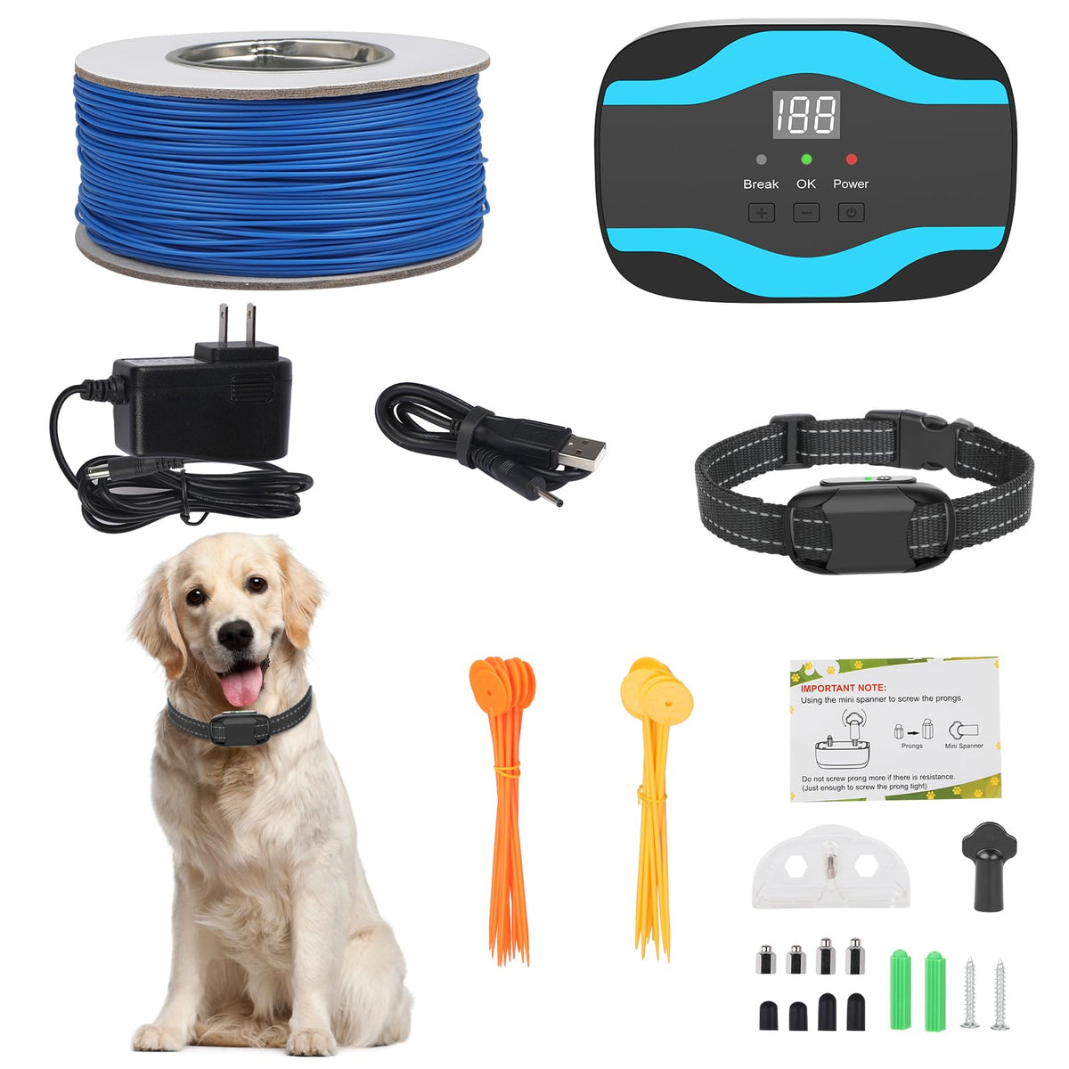 Système RUXAN : installation facile de la clôture électrique pour chien.