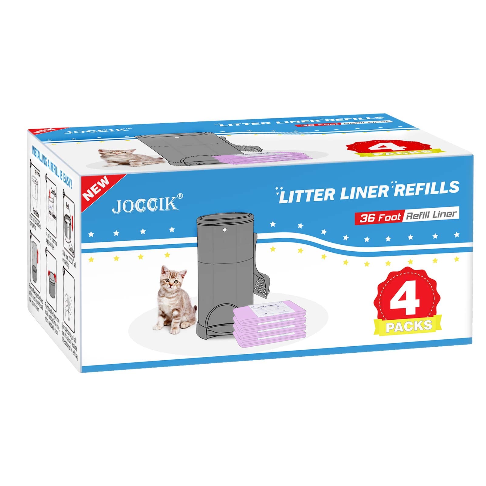 RUZAKO liner-litière faciles à couper, réduction des déchets et propreté.