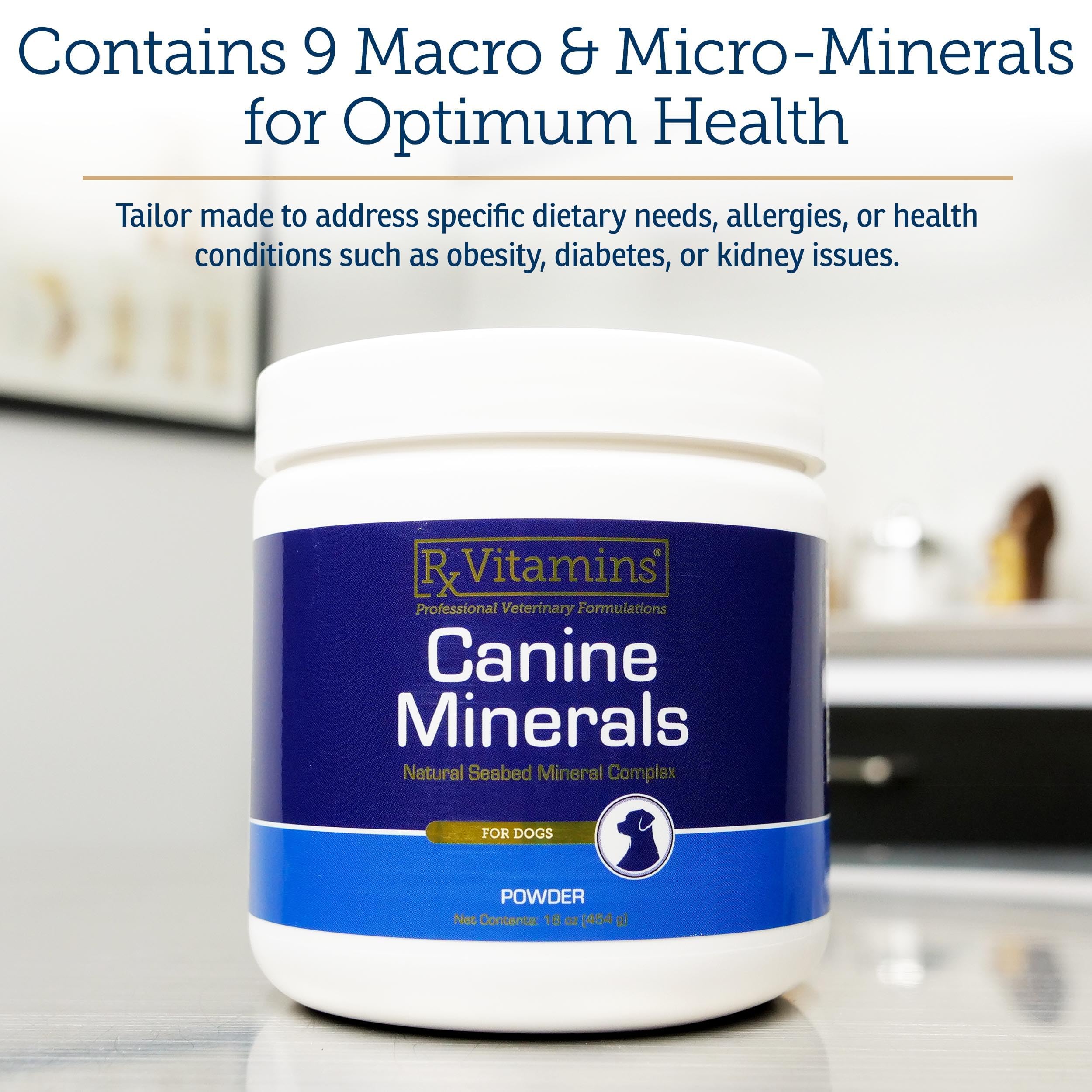 Rx Vitamins Canine Minerals - poudre à mélanger dans l’alimentation quotidienne