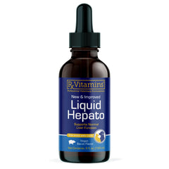 Rx Vitamins Hepato Support bouteille 4oz sur étagère, soutien potentiel pour le foie des chiens et chats.