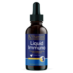Rx Vitamins Liquid Immuno – flacon gouttes poulet, soutien immunitaire pour chiens et chats