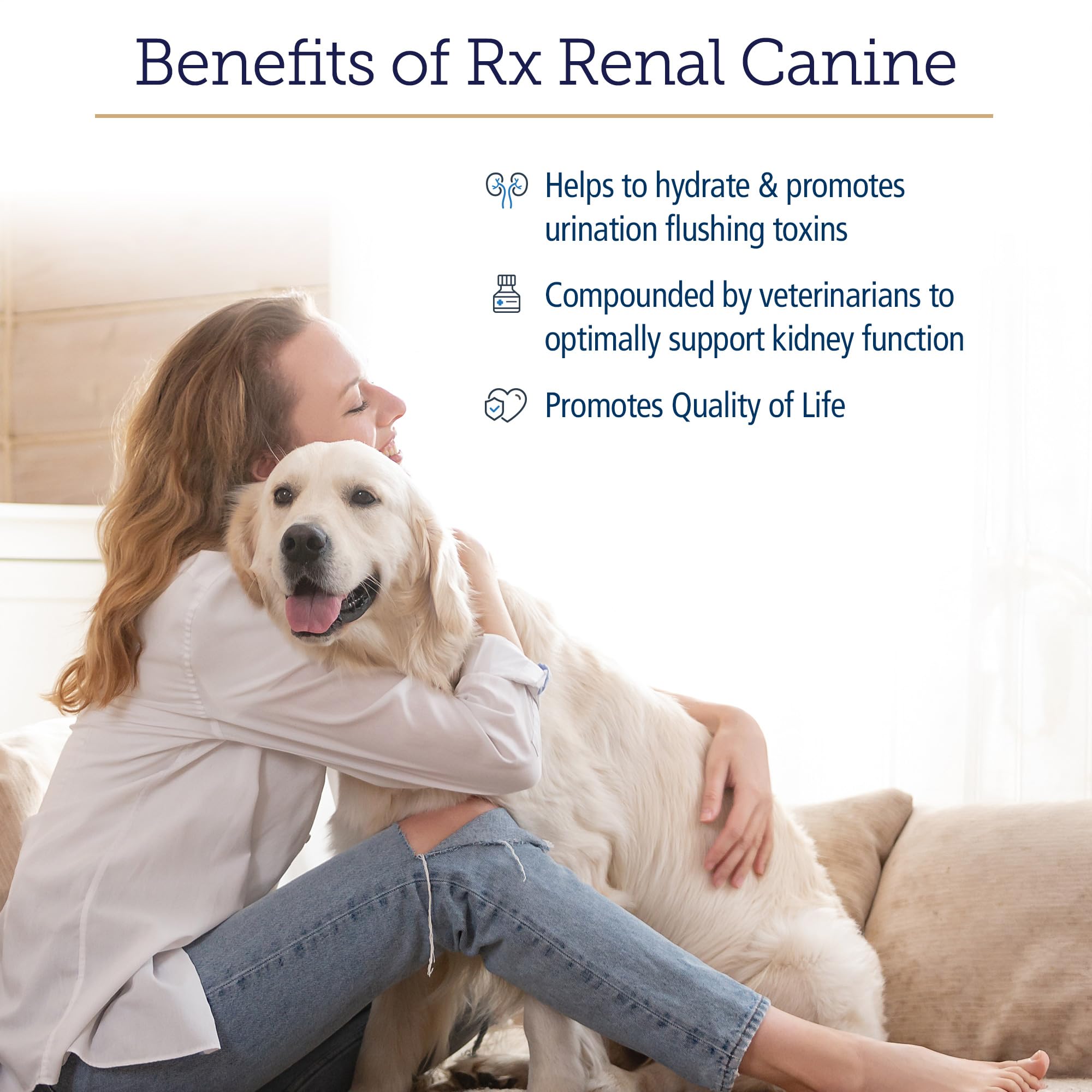 Rx Vitamins Rx Renal – thé vert et antioxydants pour chiens.