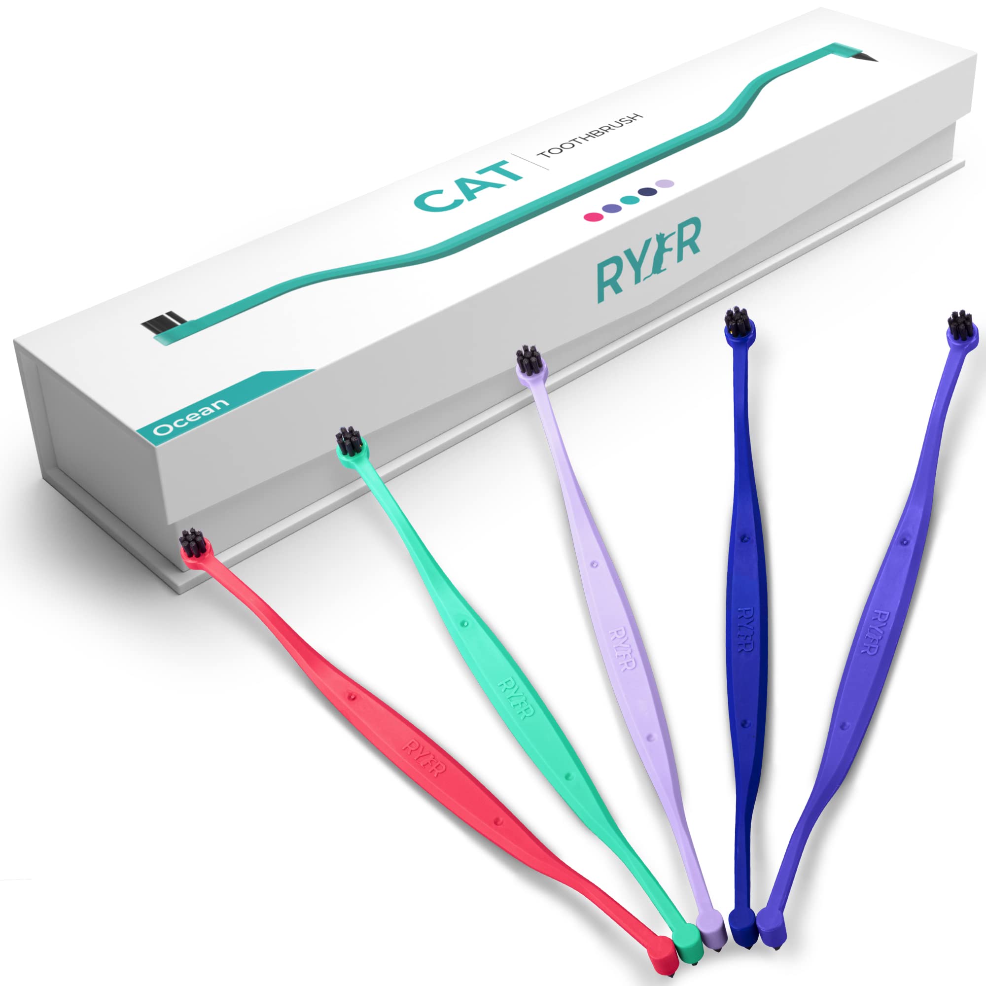 RYERCAT brosse-dents chat utilisation quotidienne facile et agréable