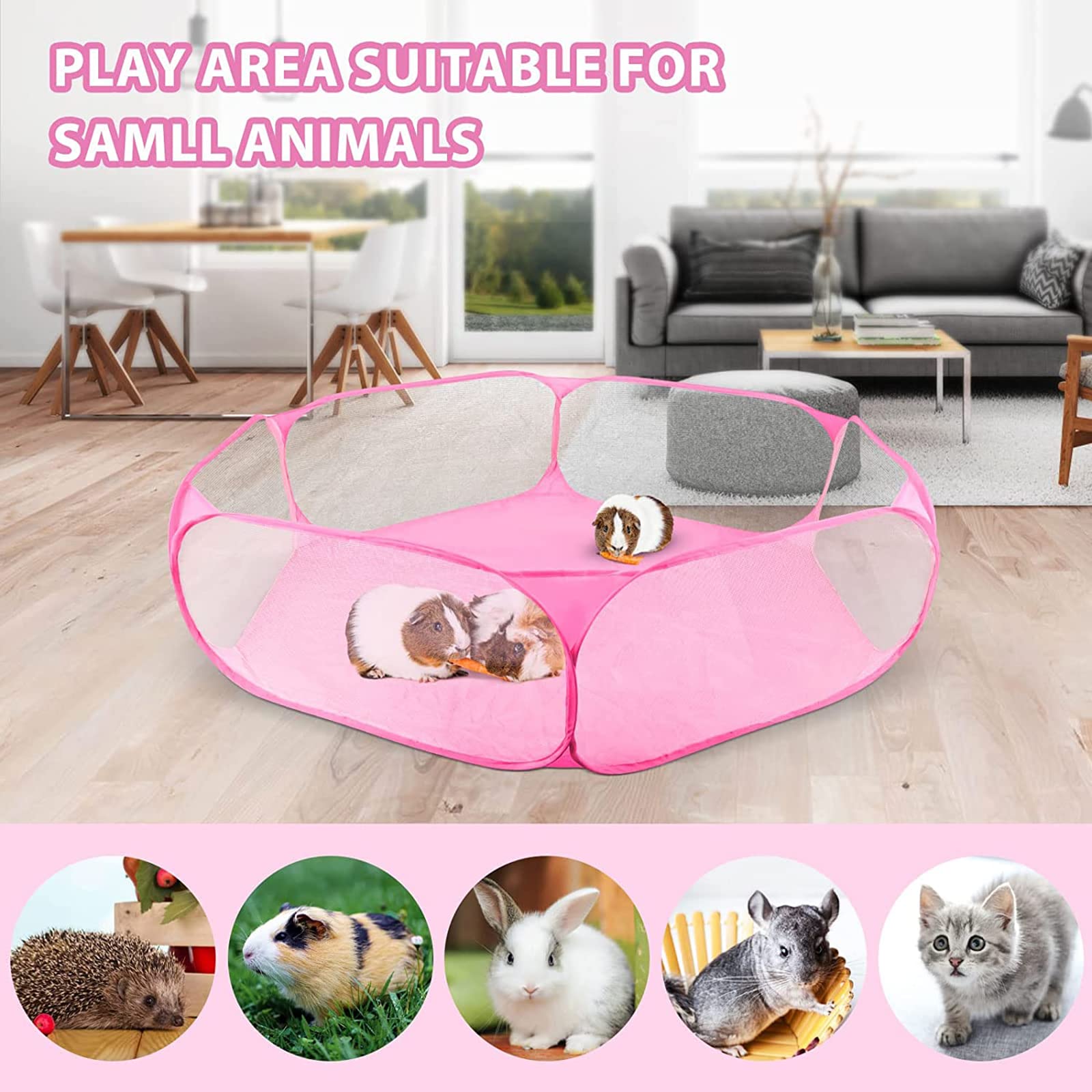 Aire de jeu RYPET mesurant 120x38 cm pour cobayes et petits animaux.