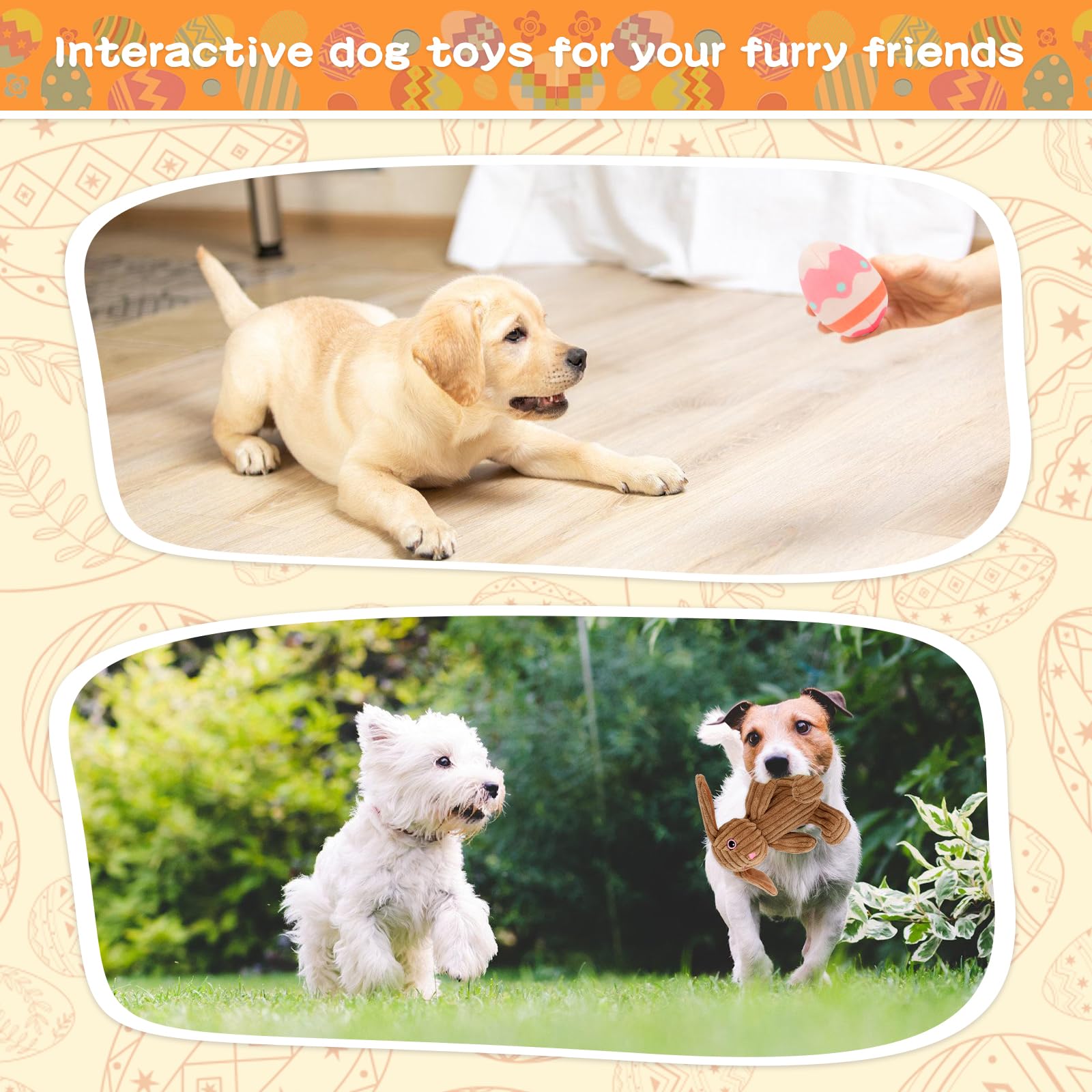 Cadeau de Pâques Rypet idéal pour petits chiens, surprise ludique.