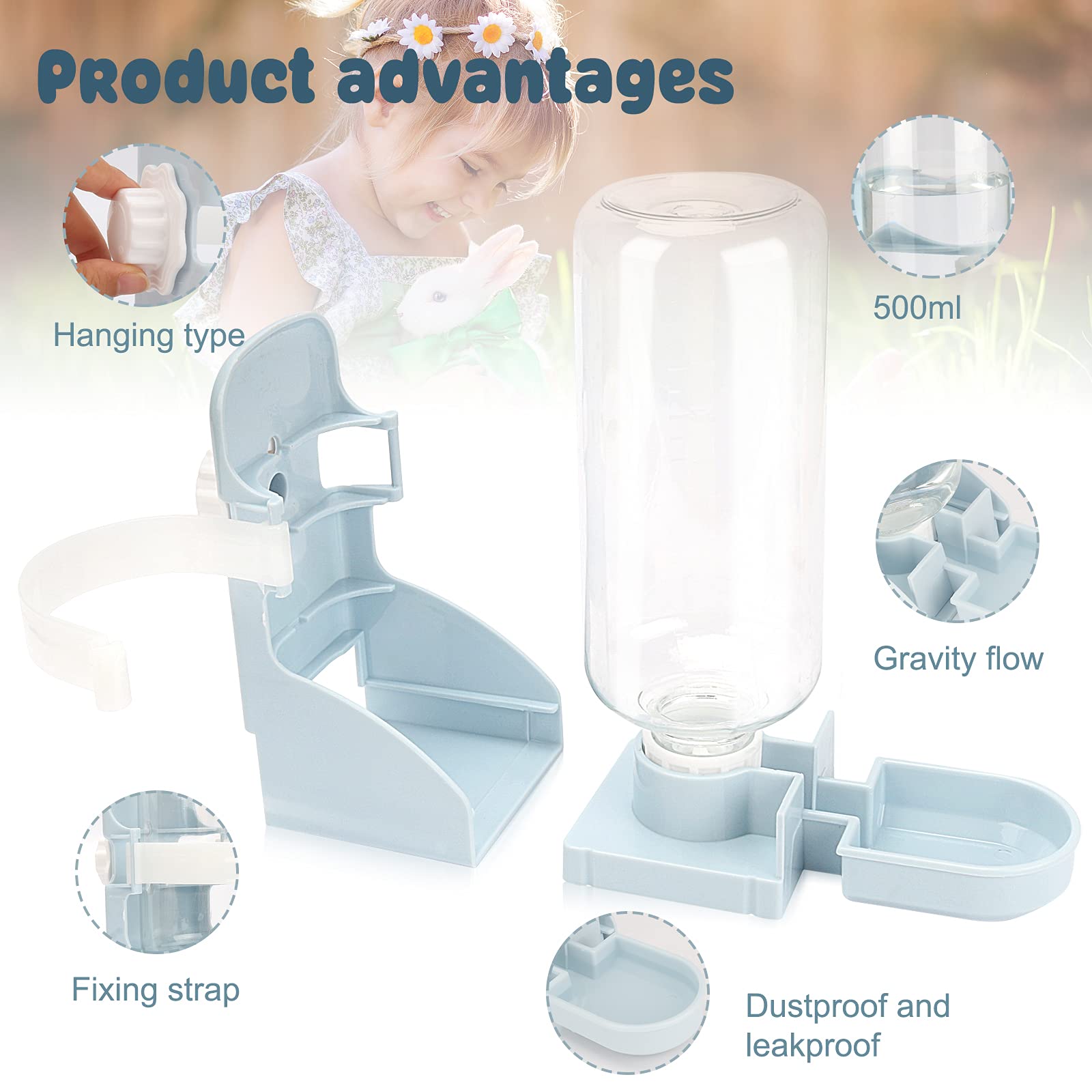 Rypet capacité 500 ml, pratique et facilement vérifiable.
