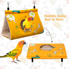 Rypet nid hiver velours jaune, ouverture latérale pour entrer et sortir.