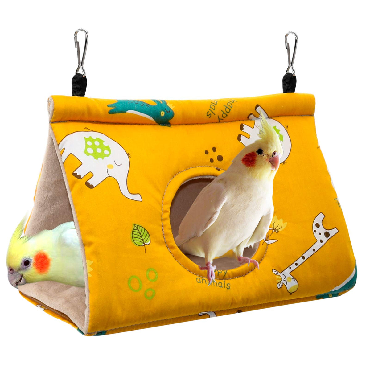 Rypet nid hiver velours jaune, hamac suspendu pour repos douillet.