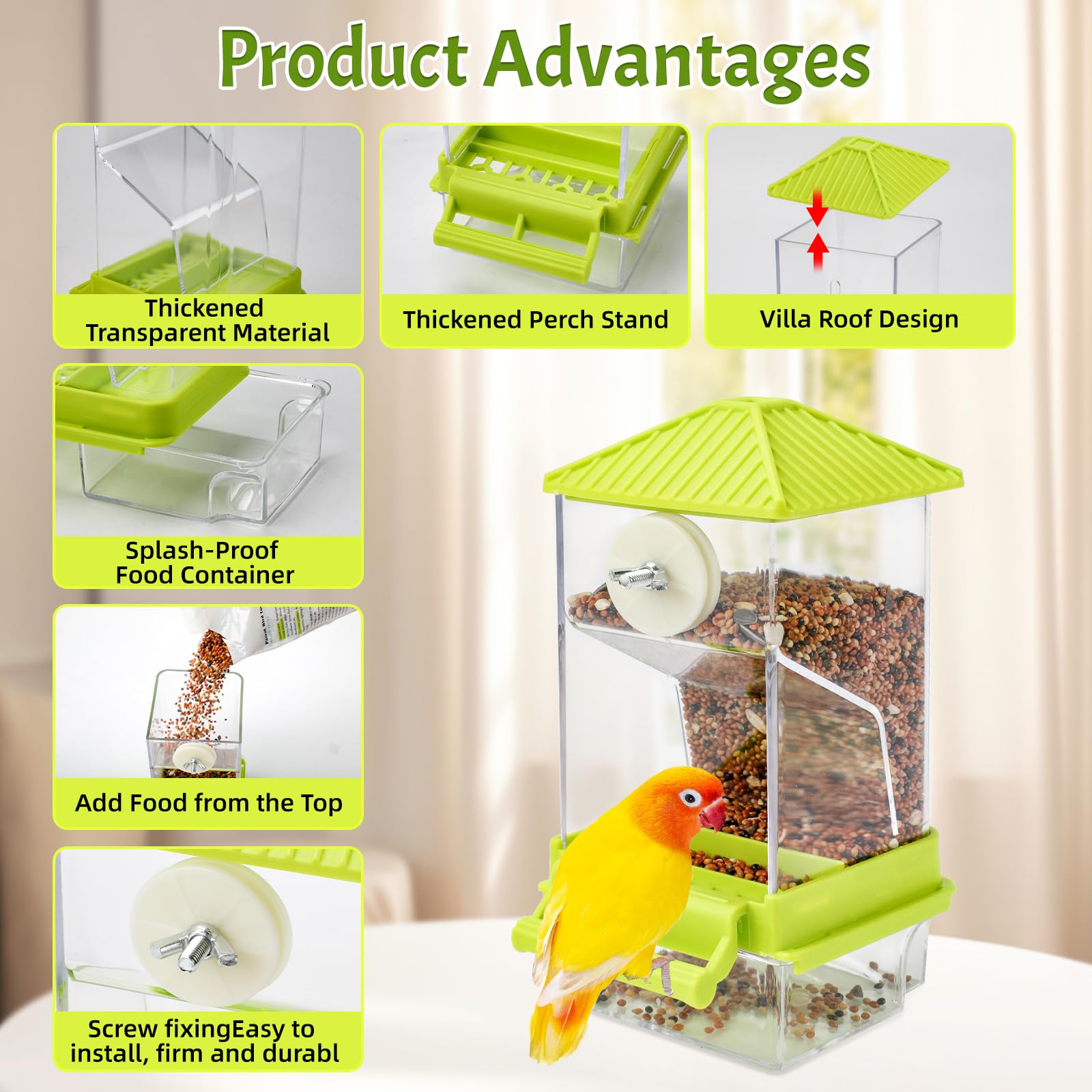 Ouverture alimentation 2,9 x 2,8 pouces, remplissage pratique.