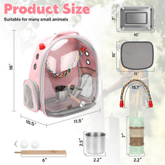 Rypet sac porte-perroquet avec fenêtre transparente pour surveiller votre compagnon.