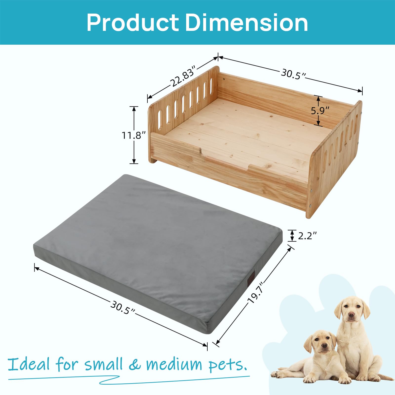 Matelas moelleux RYpetmia avec housse amovible lavable, entretien sans effort