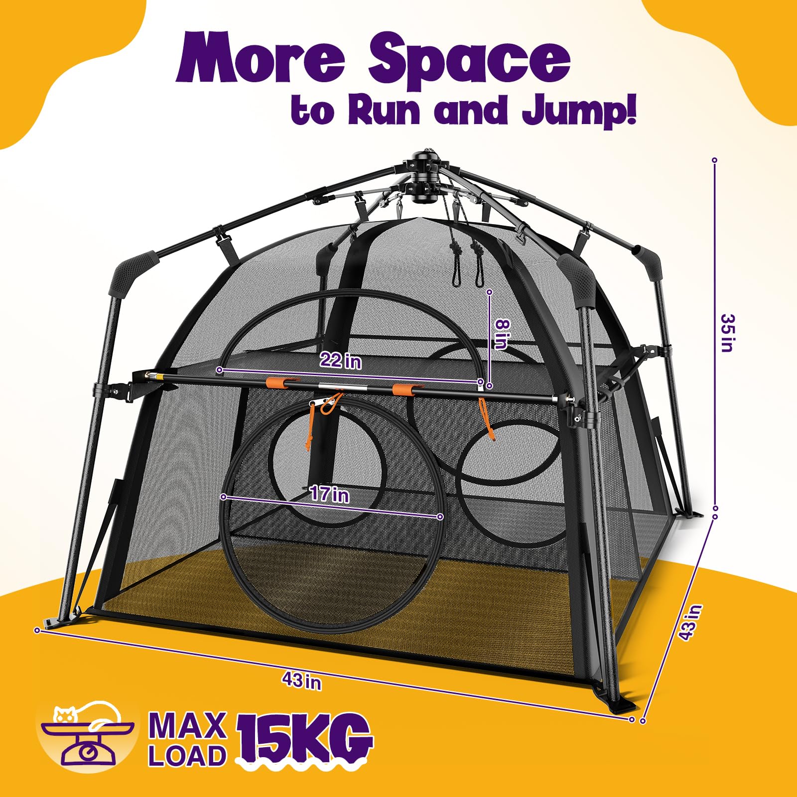 Rywell Catio Poche Transport Etui: sac inclus pour transporter facilement le catio.