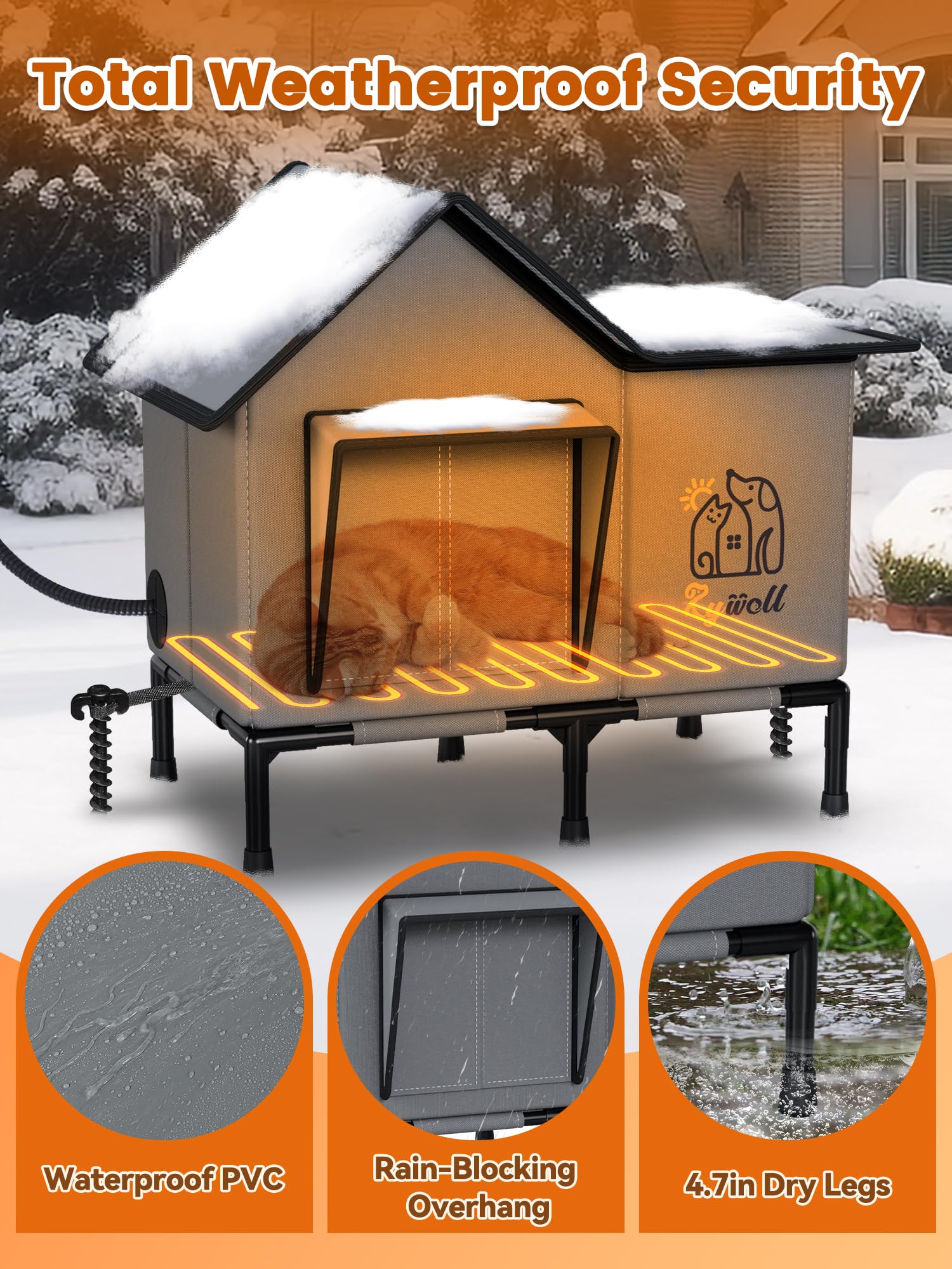 Rywell corde alimentation exterieure, branchement sûr et pratique.