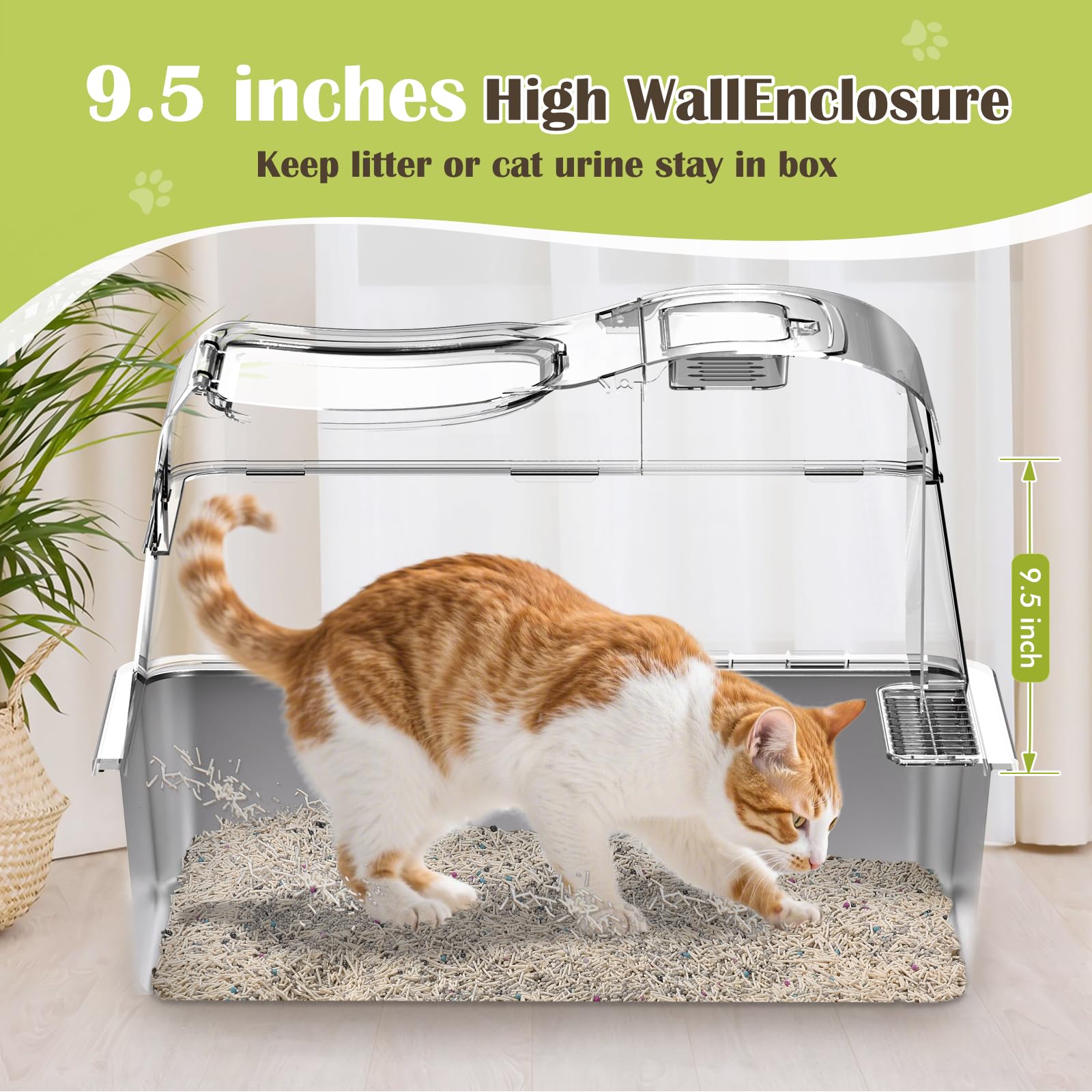 Rywell litiere-acier-inox : surface facile à nettoyer et durable.