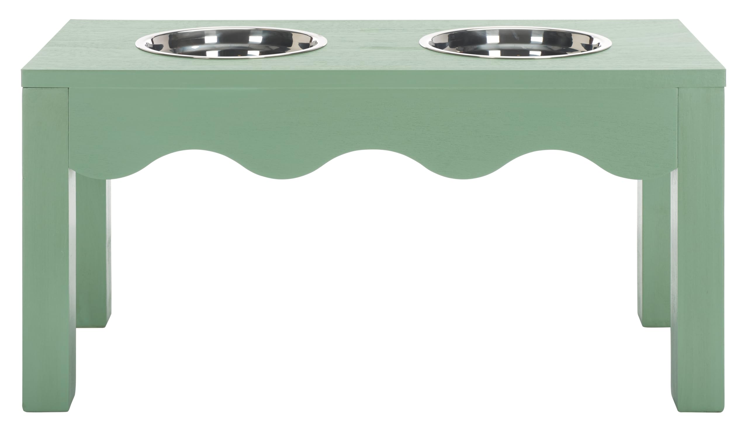 SAFAVIEH Lilith mangeoire elevee sauge verte, design chic et pratique.