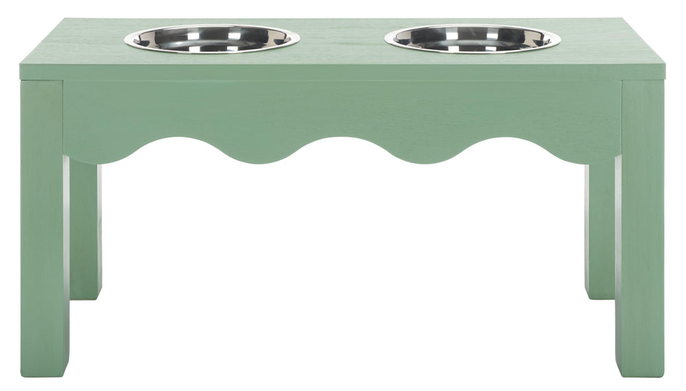 SAFAVIEH Lilith mangeoire elevee sauge verte, design chic et pratique.