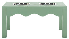 SAFAVIEH Lilith mangeoire elevee sauge verte, design chic et pratique.