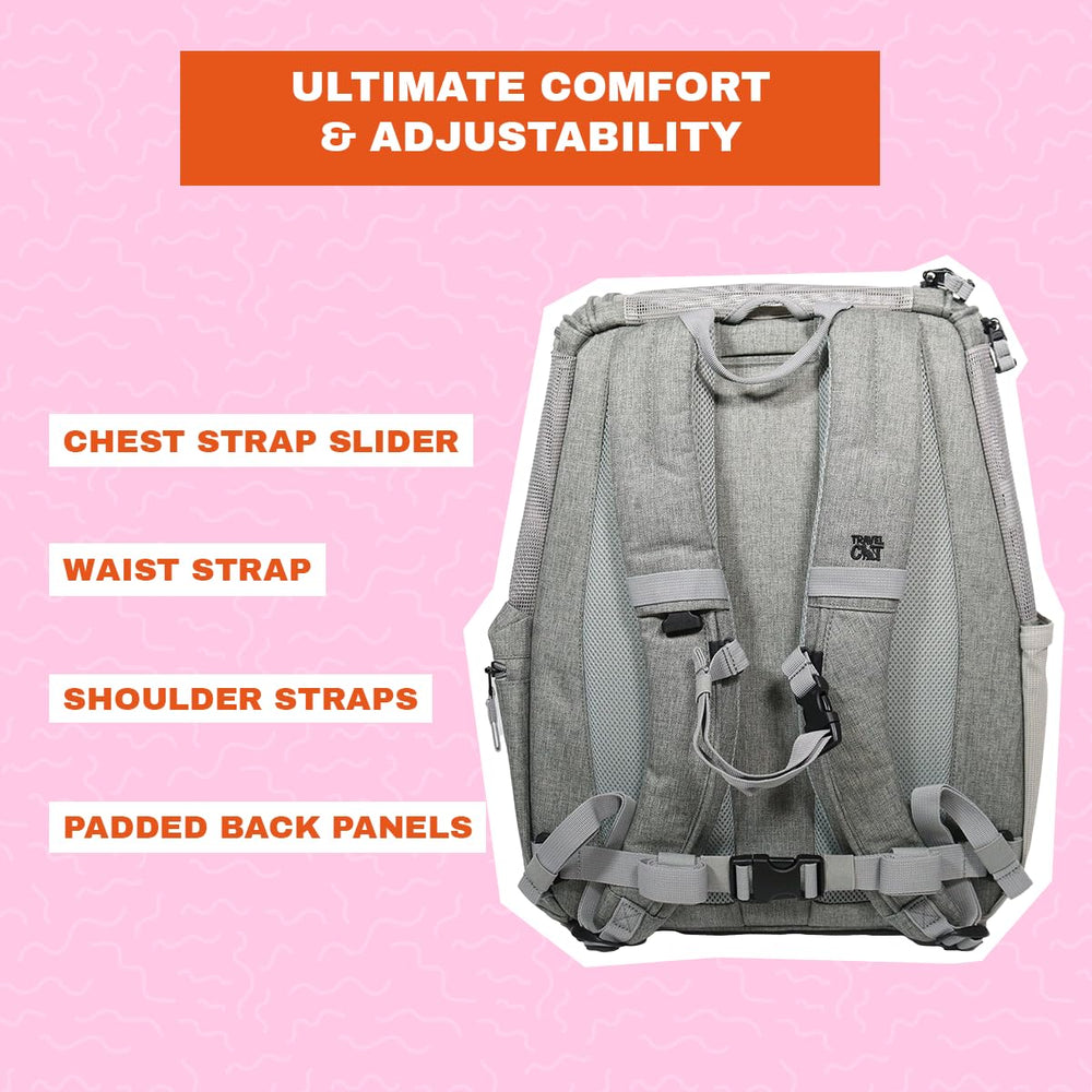 Votre Sac à Dos Chat offre une vue claire pour surveiller votre compagnon