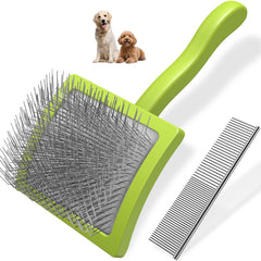 Brosse Slicker Saccison pour chiens avec pins longs démêlant les nœuds en douceur
