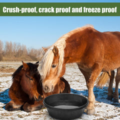 Sadnyy gamelle caoutchouc 8-quart convient aux chevaux et chiens.