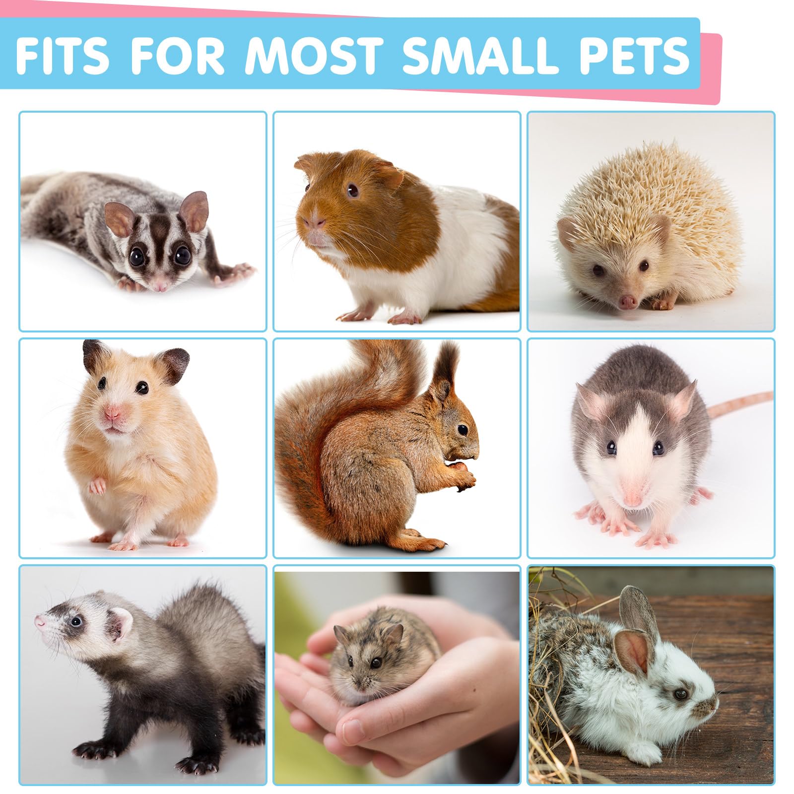 Sadnyy ensemble hamacs velours 8 pièces pour plusieurs animaux