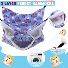 Hamac Sadnyy en peluche, 3 niveaux permettant exploration et sieste conviviale.