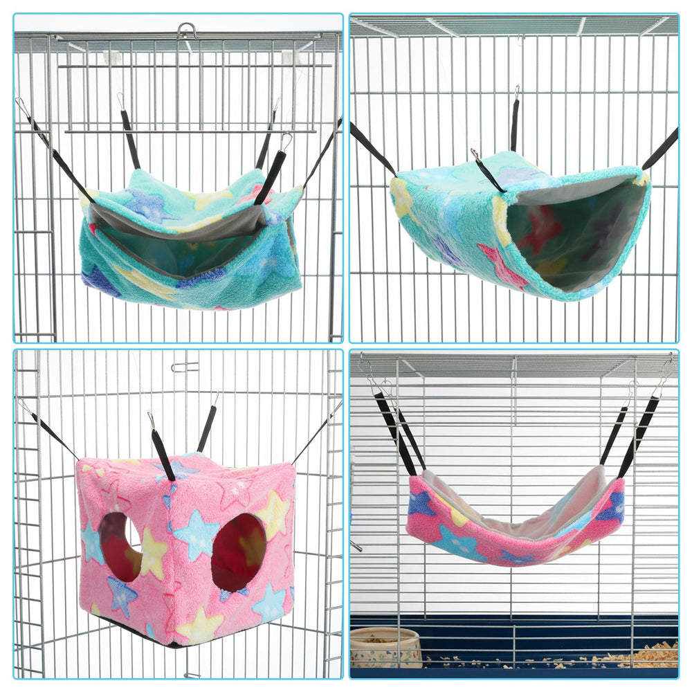 Sadnyy hamac velours rose étoile de mer — espace coloré pour dormir et jouer