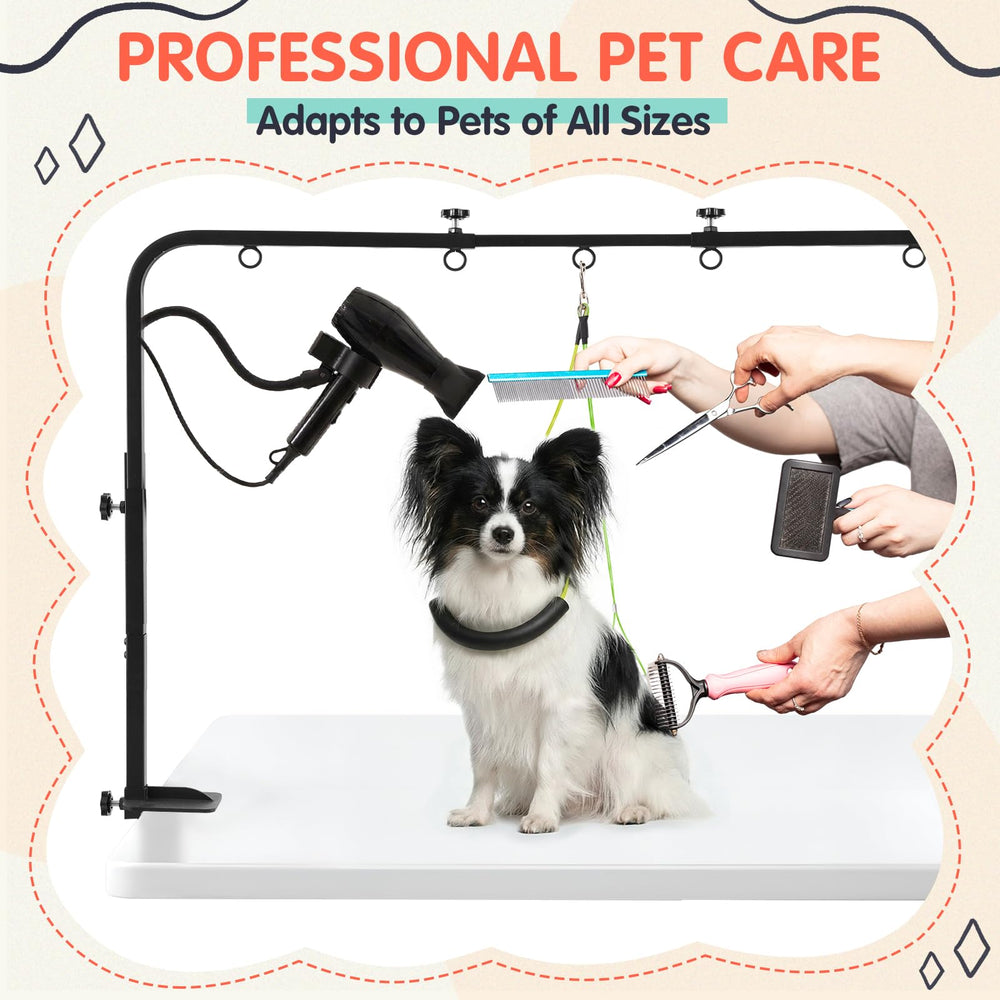 Hauteur et largeur reglables pour chiens et chats.
