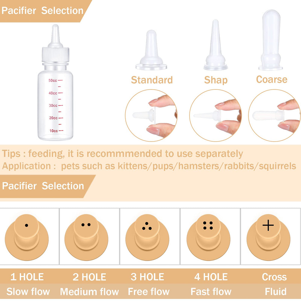 Sadnyy kit d'accessoires pour alimentation et soins des jeunes animaux.