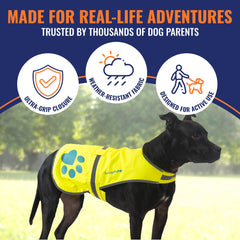 SafetyPUP XD gilet avec sangle utilitaire latérale pour accessoires.