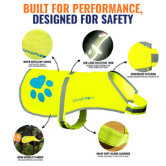 SafetyPUP XD sangle utilitaire sur le gilet, accès rapide aux accessoires.