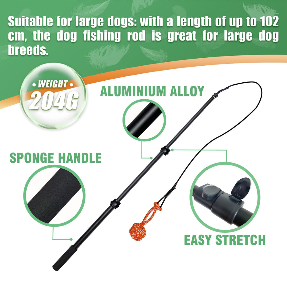 SailStart Flirt Pole avec accessoires coton inclus pour varier le jeu