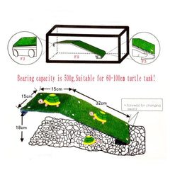 Rampe Saim en acrylique pour reptile, durabilité et nettoyage faciles.
