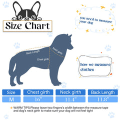 Motifs drôles sur le dos des chemises Saintrygo pour chien