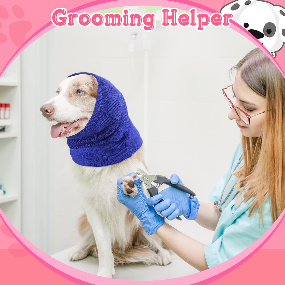 Saintrygo snoods chien portant le couvre-oreilles lors d'un bain.