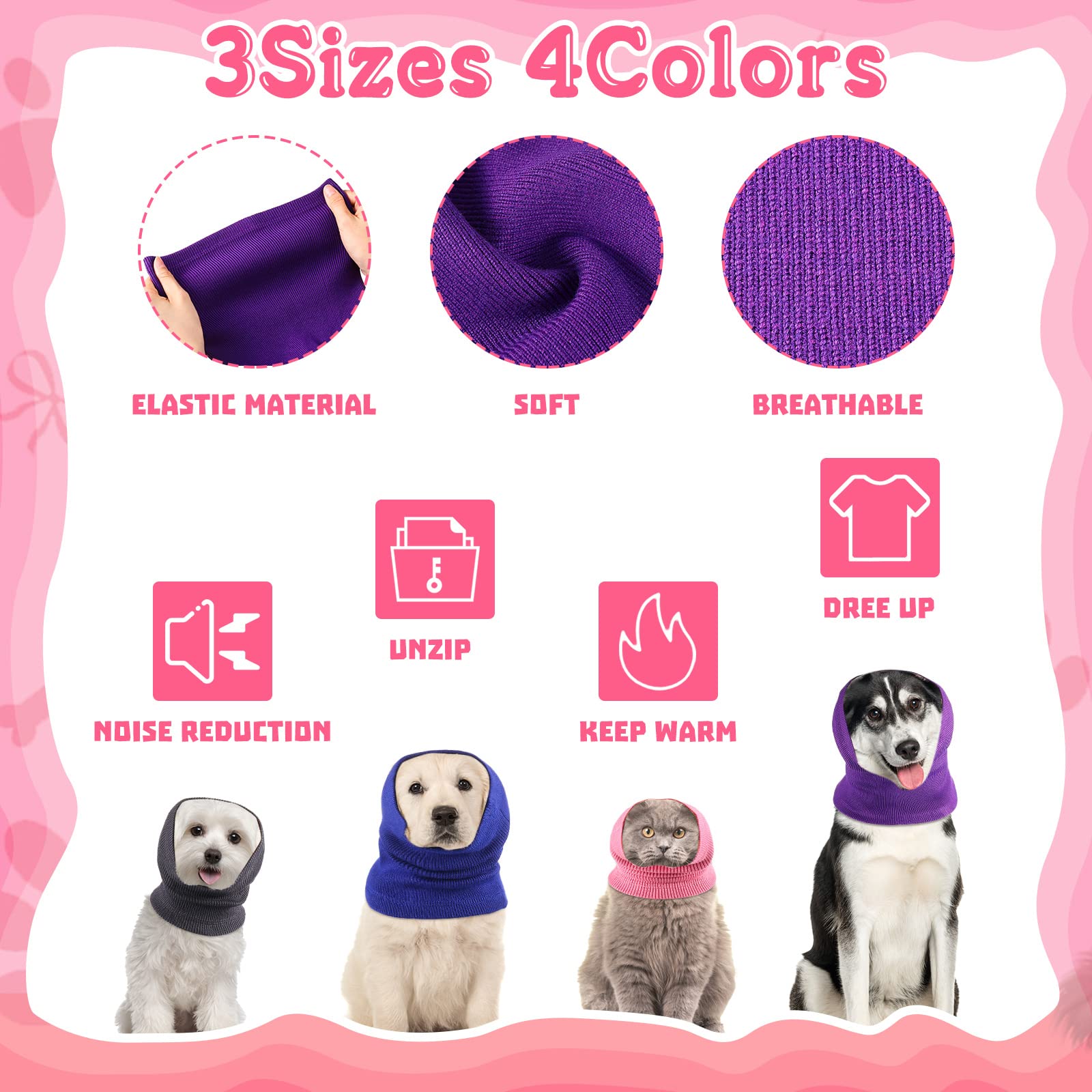 Saintrygo snoods texture douce pour le confort du chien.