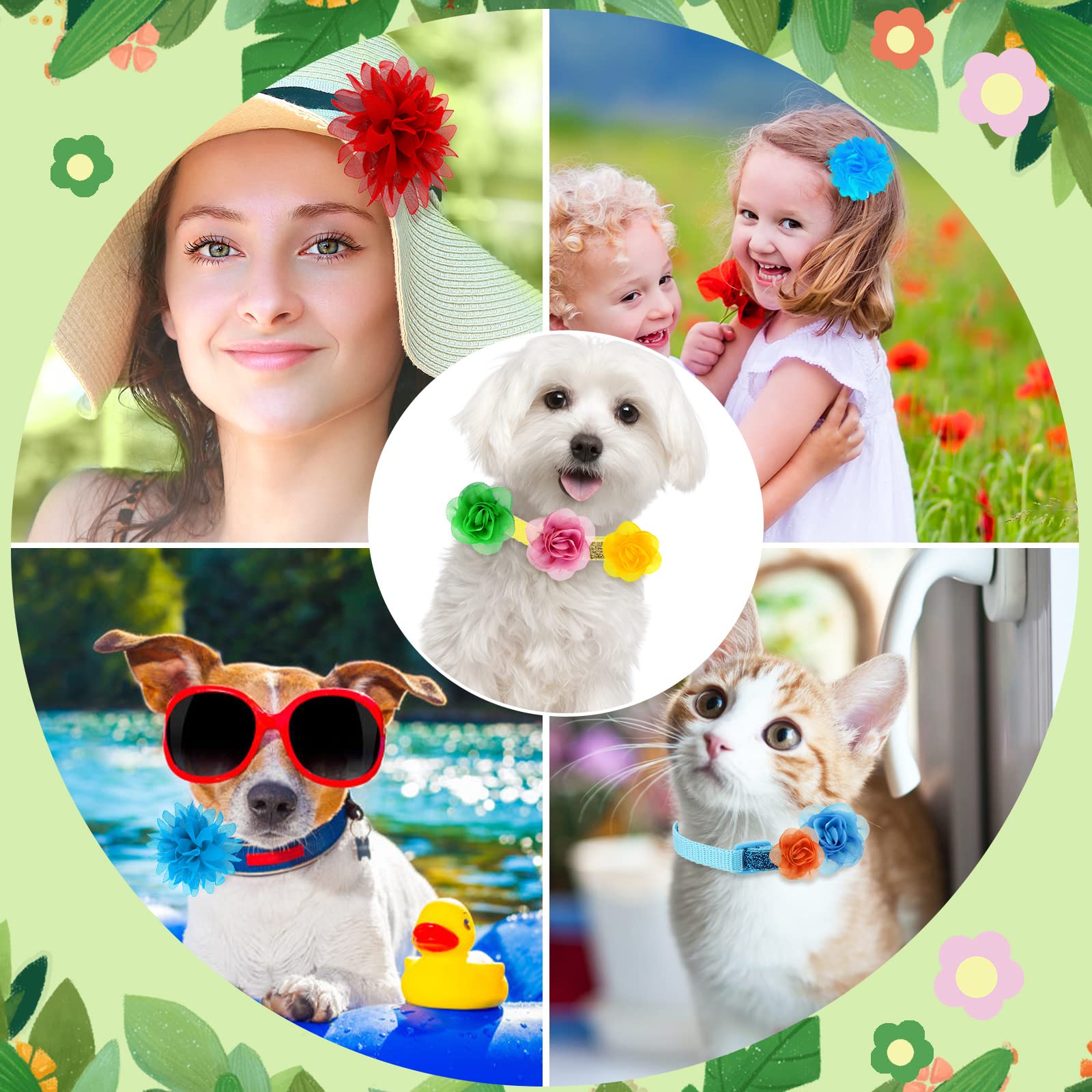 Saintrygo fleurs collier chat modele-2 – coloris attrayants pour harmoniser vos tenues.
