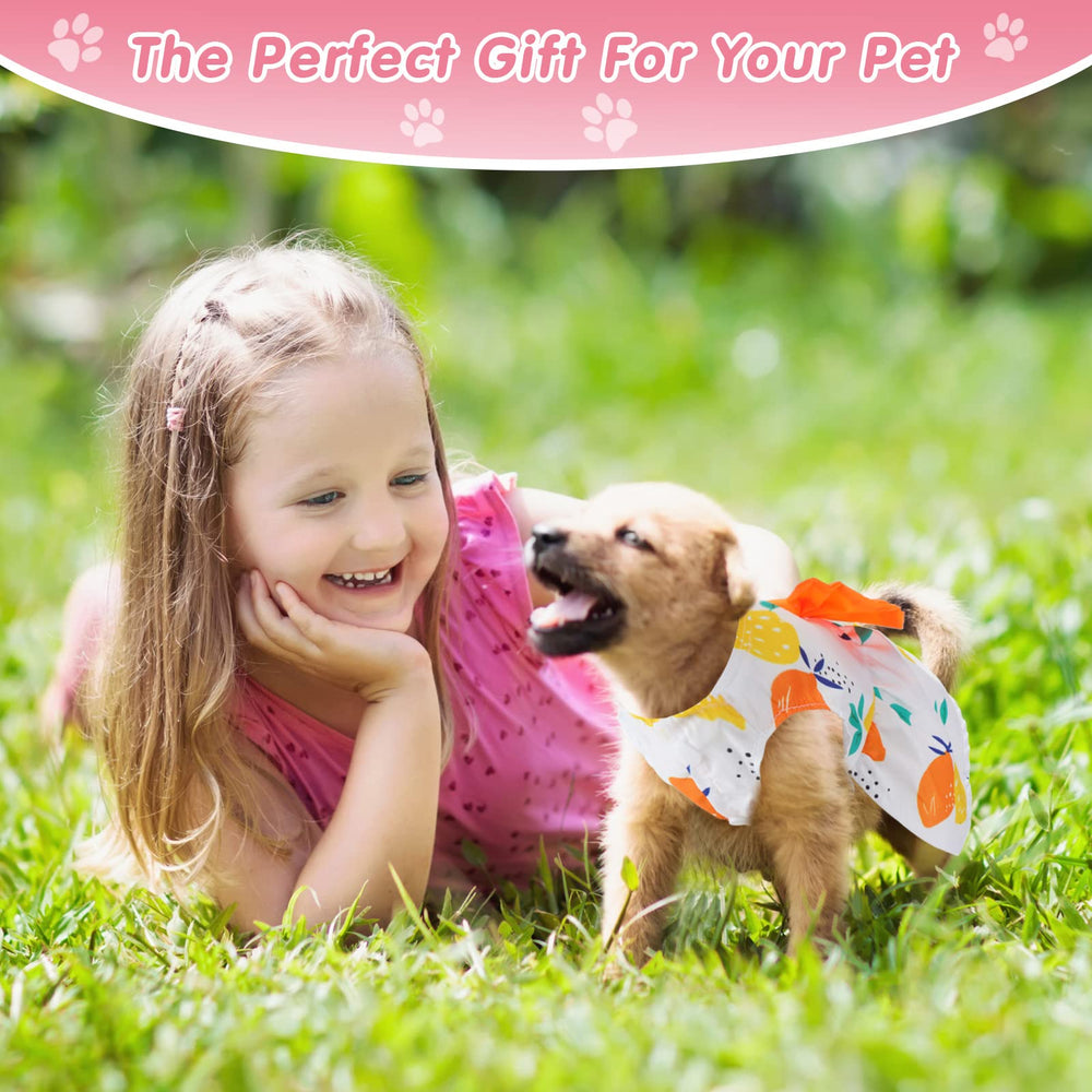 Robe Saintrygo petit chien bowknot – facile à laver