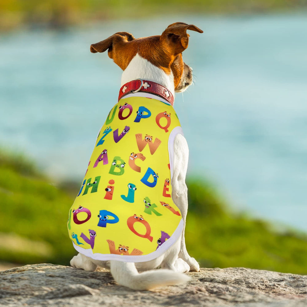 Tee-shirt Saintrygo pour chien petit imprimé été, idéal cadeau pour amis propriétaires.