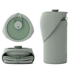 Bouteille d'eau portable SÄKER pour chien, idéale pour promenades et randonnées.