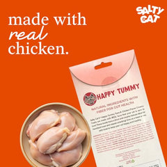 Salty Cat Happy Tummy – emballage 12 paquets, pratique à stocker.