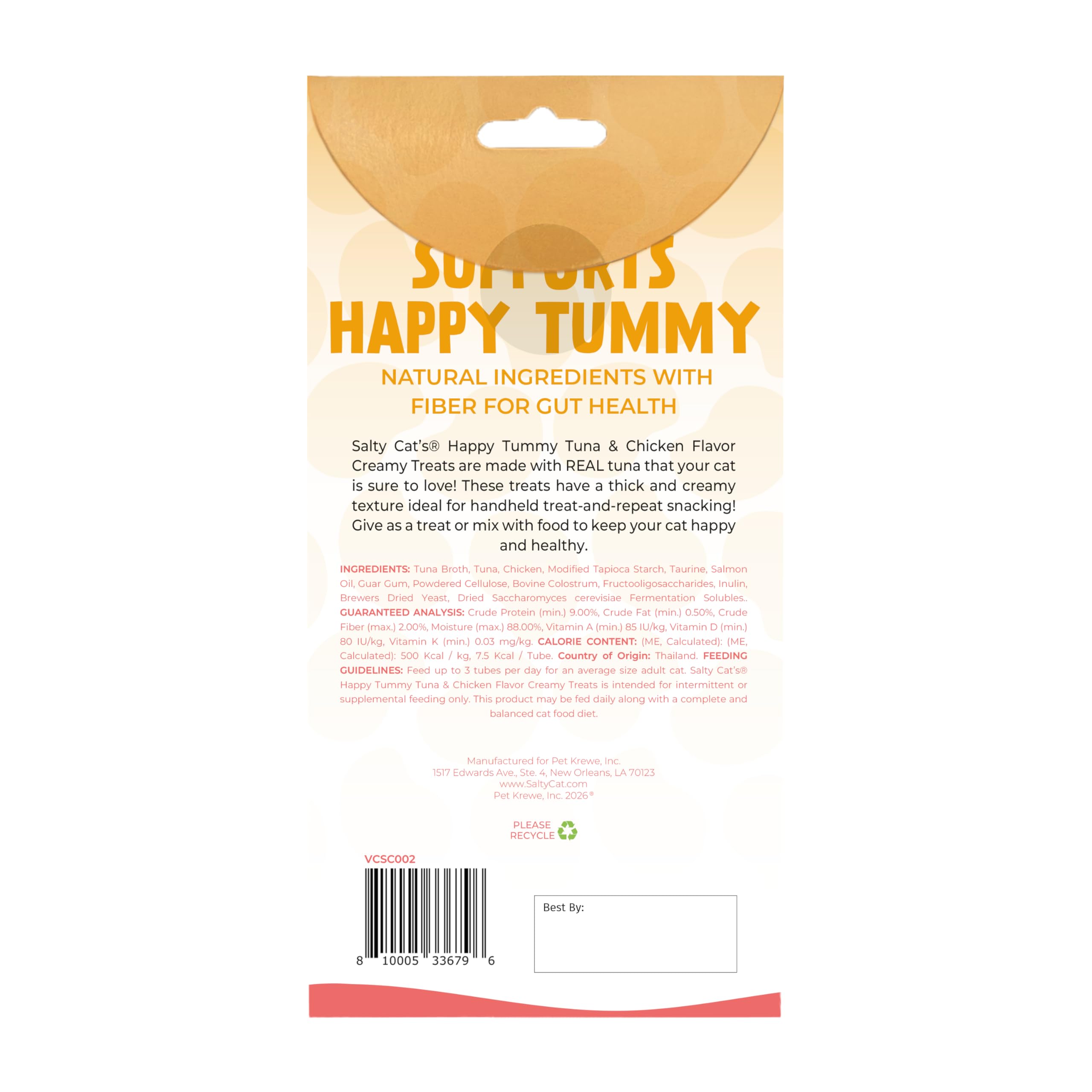 Salty Cat Happy Tummy – hydratation quotidienne possible grâce à la purée humide.