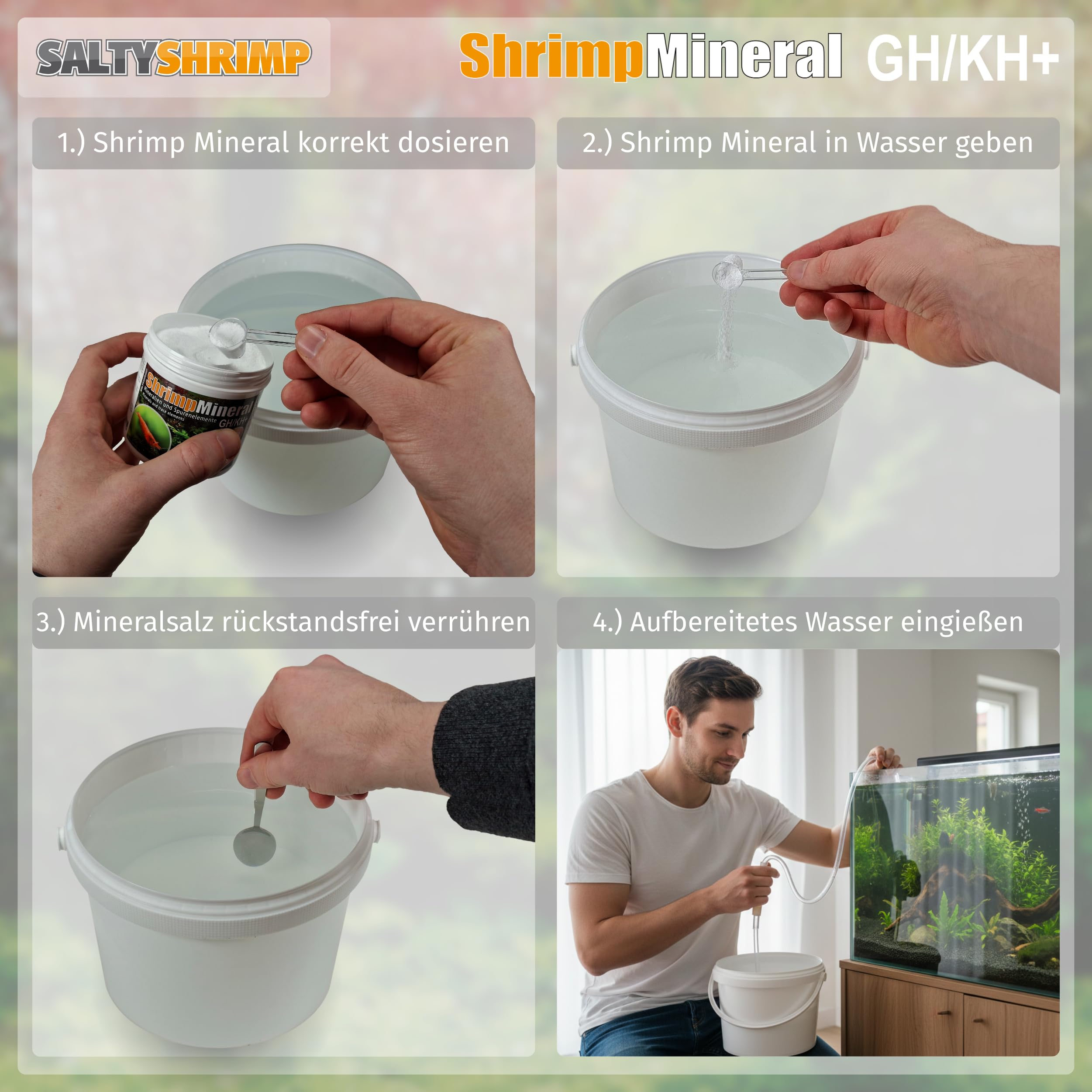 Ajustement du dGH et KH pour l’élevage des crevettes avec SHRIMP Mineral GH/KH+.