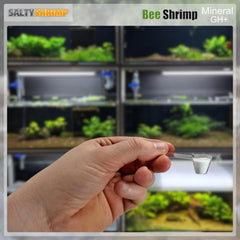 SALTYSHRIMP Bee Shrimp Mineral GH+ se dissout rapidement dans l'eau.