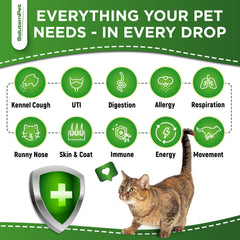 Ingrédients naturels pour animaux, base SalutemPet Forte Santé.