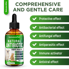 SalutemPet Forte Santé, saveur poulet, administration pratique pour animaux.
