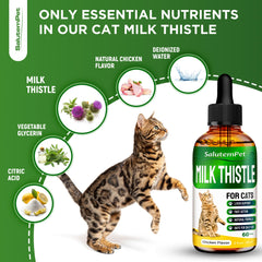 SalutemPet soutien-foie-chat, formulation liquide adaptée au quotidien.