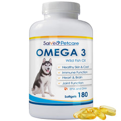 Salveo Petcare Omega3 poisson chien bouteille: pureté et facilité d'administration.