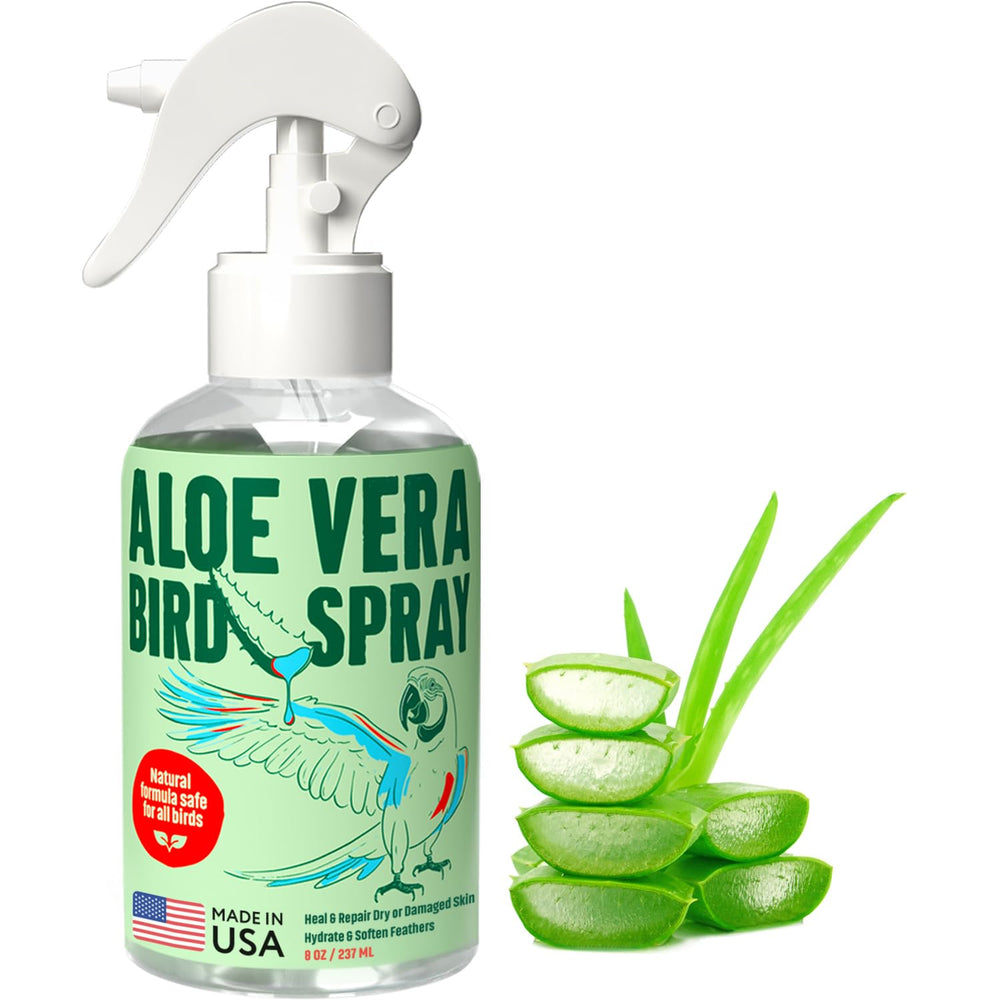 Samorillo spray Aloe vera pour oiseaux, soin doux du plumage et peau hydratée