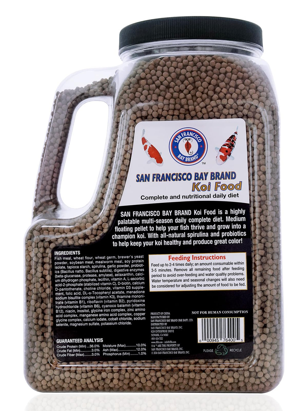 Koi San Francisco Bay Brand – coloration naturelle améliorée par spiruline.
